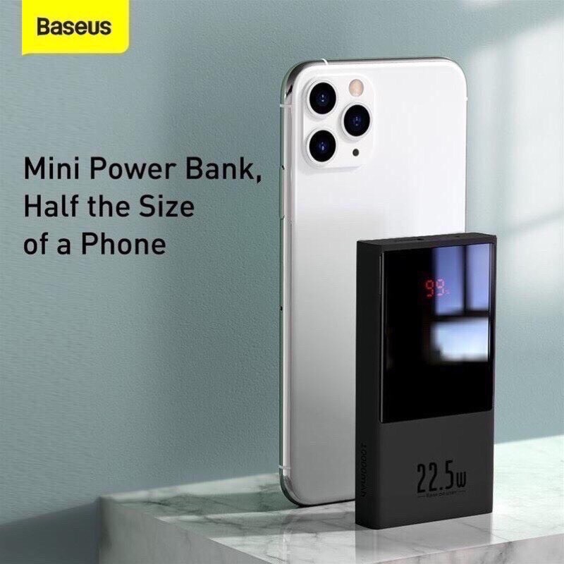 SHIP HOẢ TỐC - Pin sạc dự phòng sạc nhanh 22.5W BASEUS 10000mah- Màn hình Led