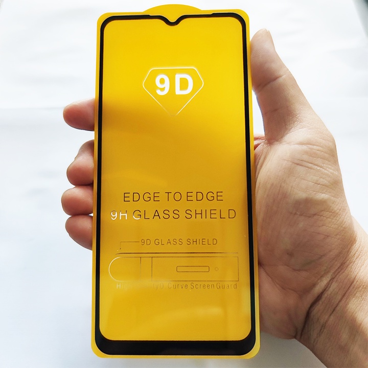 Kính Cường Lực Samsung Galaxy A12 9D Full Keo Full Màn - Miếng Dán Màn HÌnh Cao Cấp - Viền Đen