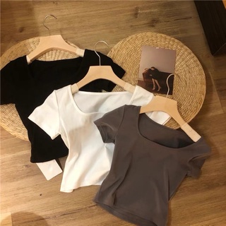 Áo Croptop Cổ Vuông Bigsize Đến 80kg