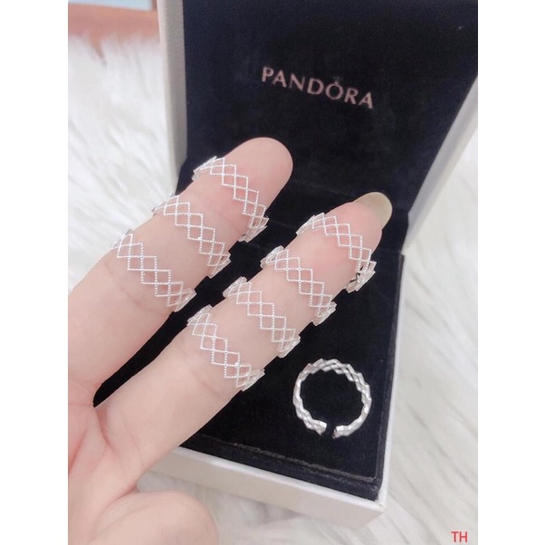 nhẫn kẻ vuông bạc, nhẫn nữ