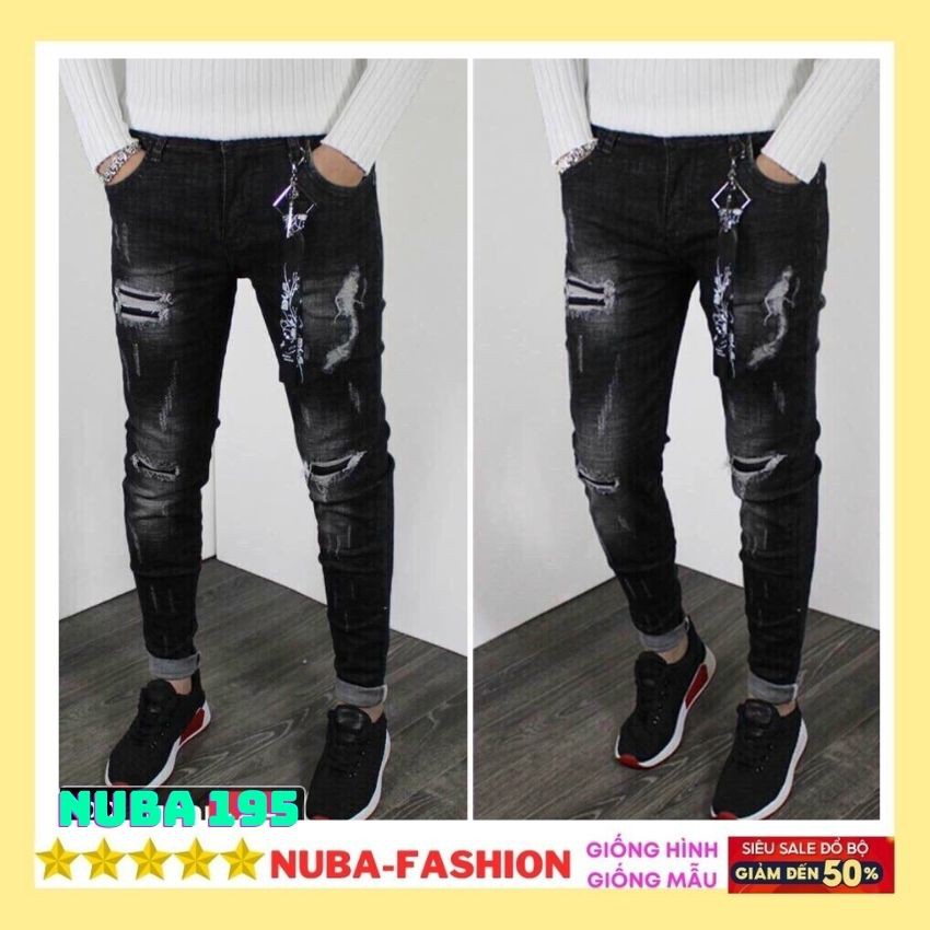 Quần jean nam cao cấp hàn quốc đẹp giá rẻ,quần bò TCS 195 | BigBuy360 - bigbuy360.vn