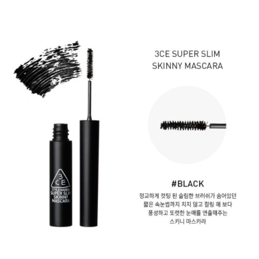 Chuốt mi mascara 3CE SUPER SLIM SKINNY