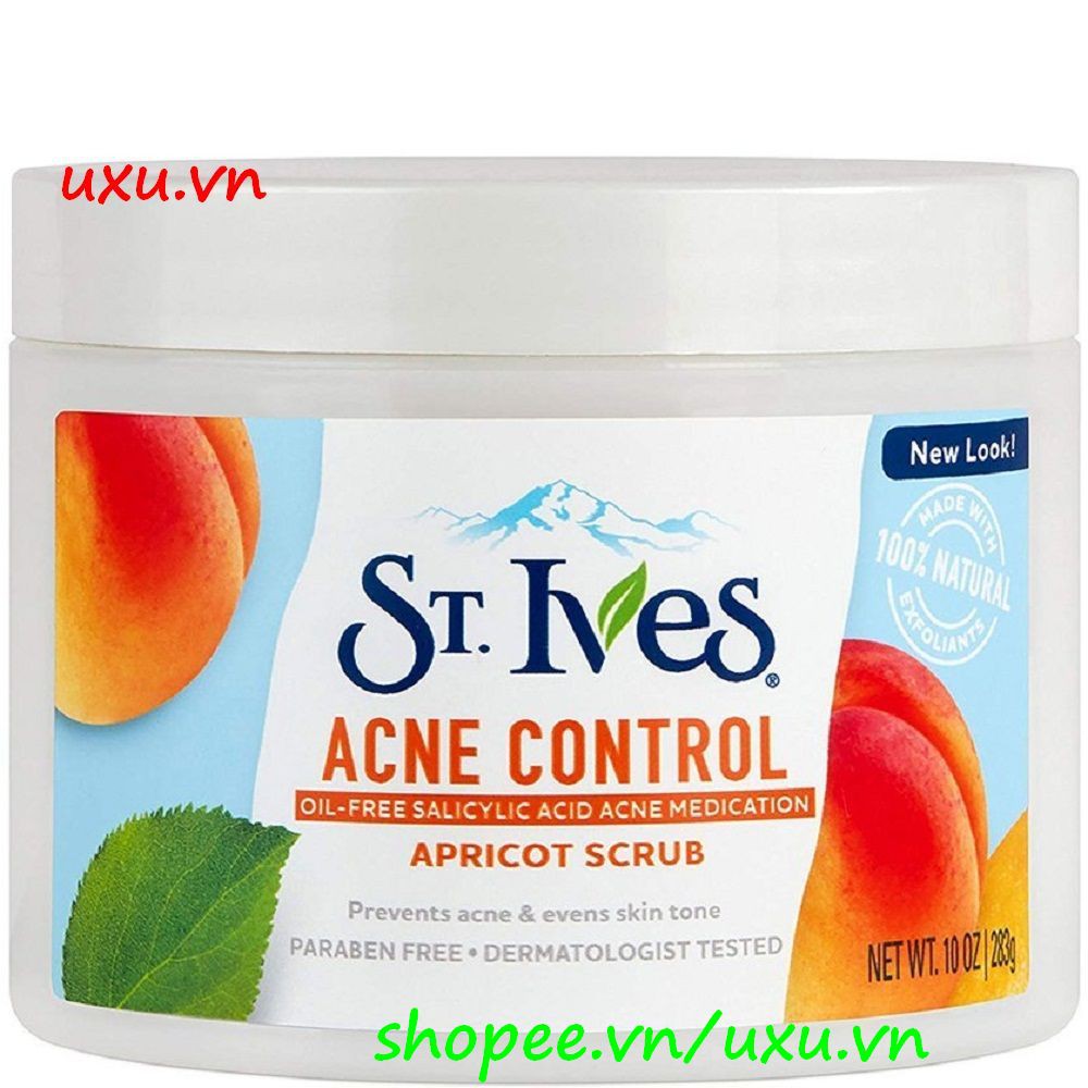 Kem Tẩy Tế Bào Chết 283G St.Ives Hương Mơ Acne Control Kiểm Soát Mụn, Với uxu.vn Tất Cả Là Chính Hãng.