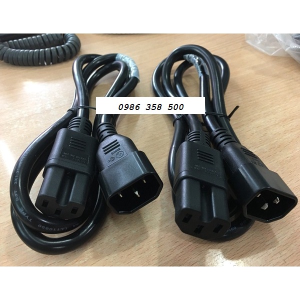 Dây nguồn C14 C15 dài 1m 1,5m 2m 3m 5m NEWLINK lõi 3x1.31mm2