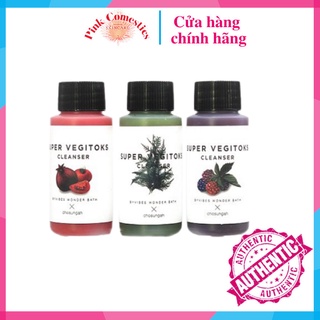 [SET MINI]Sữa Rửa Mặt Rau Củ Sủi Bọt Thải Độc Super Vegitoks Cleanser(30ml)