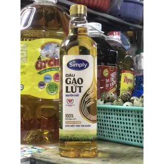 Dầu Ăn Simply Gạo Lứt 1l