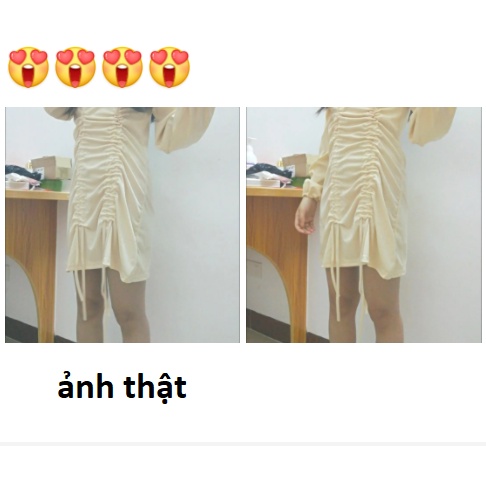 váy tay dài phong cách Hàn Quốc mặc lên siêu  tôn dáng   ( kèm ảnh thật) | BigBuy360 - bigbuy360.vn