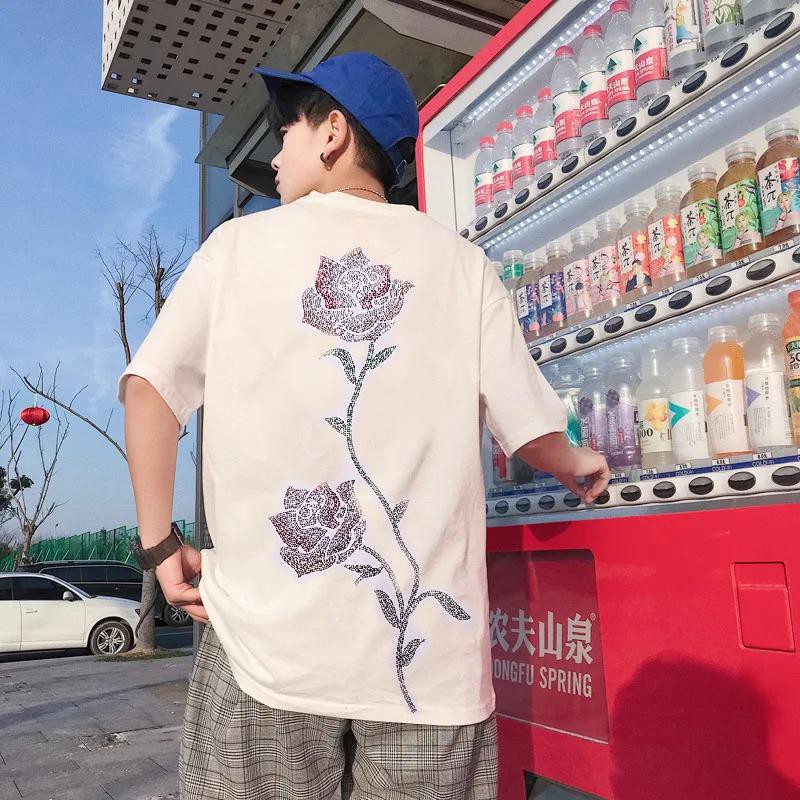 Áo thun Stee ROSE STONE Đính đá Unisex