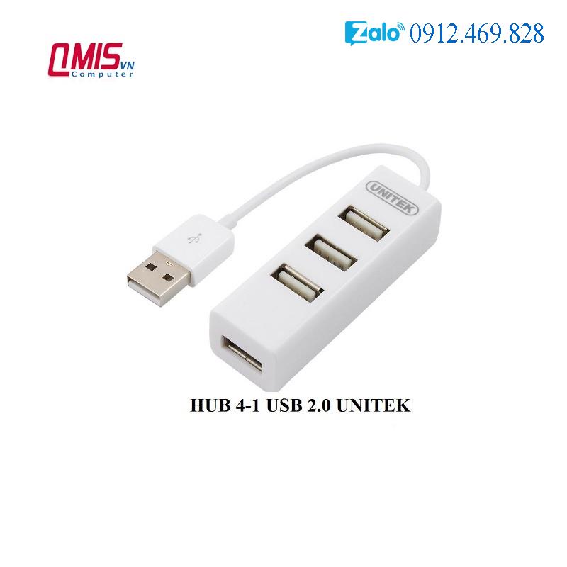 BỘ CHIA CỔNG USB 1 RA 4 - HUB 4 PORT USB UNITEK CHÍNH HÃNG