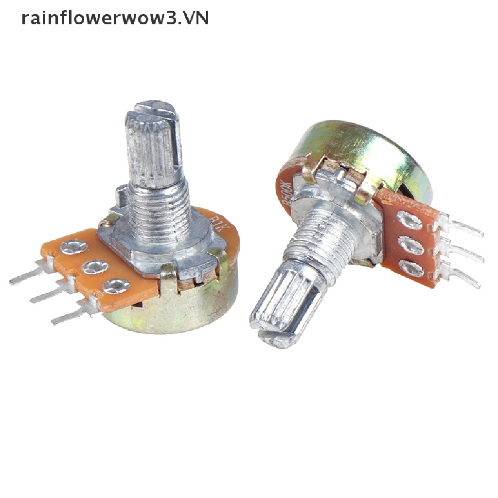 Set 5 Chiết Áp Dây Điện Bằng Hợp Kim WH148 1K 2K 5K 10K 20K 250K 500K 1M Chuyên Dụng
