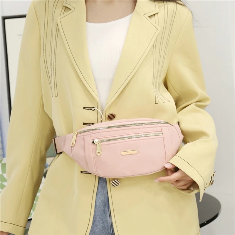 Túi Đeo Chéo Nhiều Ngăn Bằng Vải Oxford Gọn Nhẹ Chống Thấm Nước Thời Trang