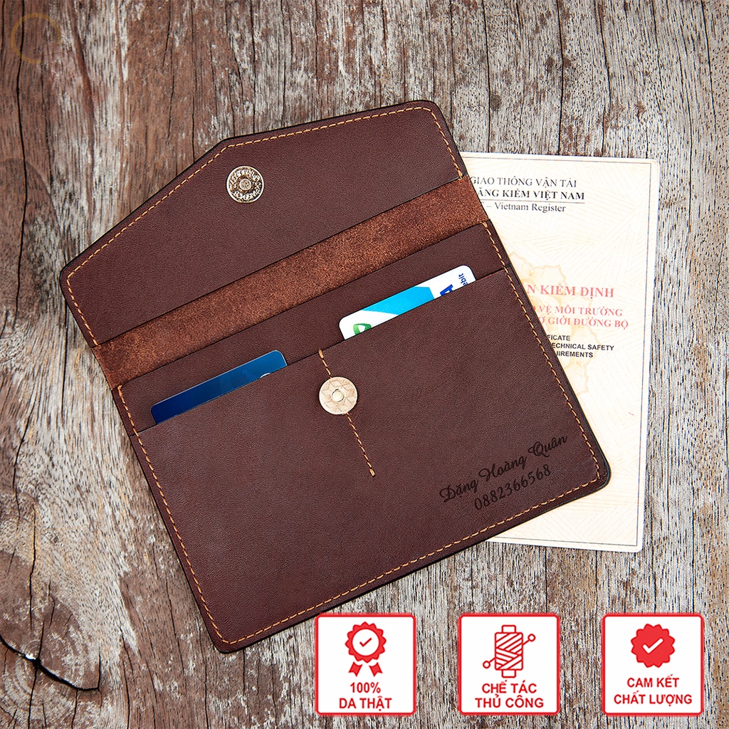 Bao Da Đựng Giấy Tờ Đăng Kiểm Ô Tô
