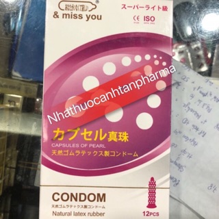 Bao cao su Miss you hộp 12 chiếc