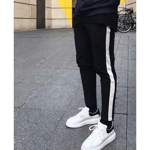 Quần Jogger Nam Nữ 1 Sọc line bo chun 38-100kg, Phong Cách Thể Thao Năng Động Cá Tính Unisex