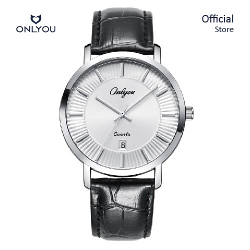 Đồng hồ Nam Onlyou 81023GA Dây da 39mm