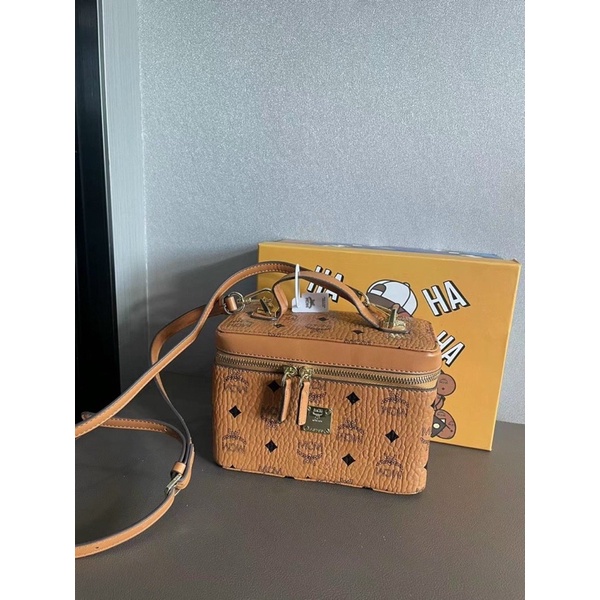 TNS - Túi đeo chéo form hộp M•see•M nâu