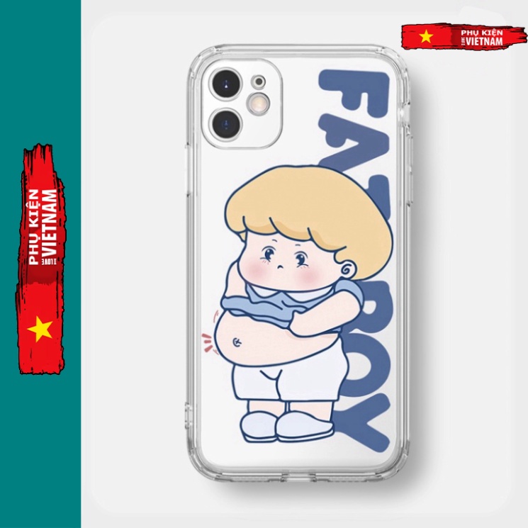 Ốp lưng iphone 6, 6s plus, 7 8 Plus, X, XS, XR, XSMAX, 11 , 12, 13 PROMAX suốt trong quãng BÉ BỤNG BỰ PKVN