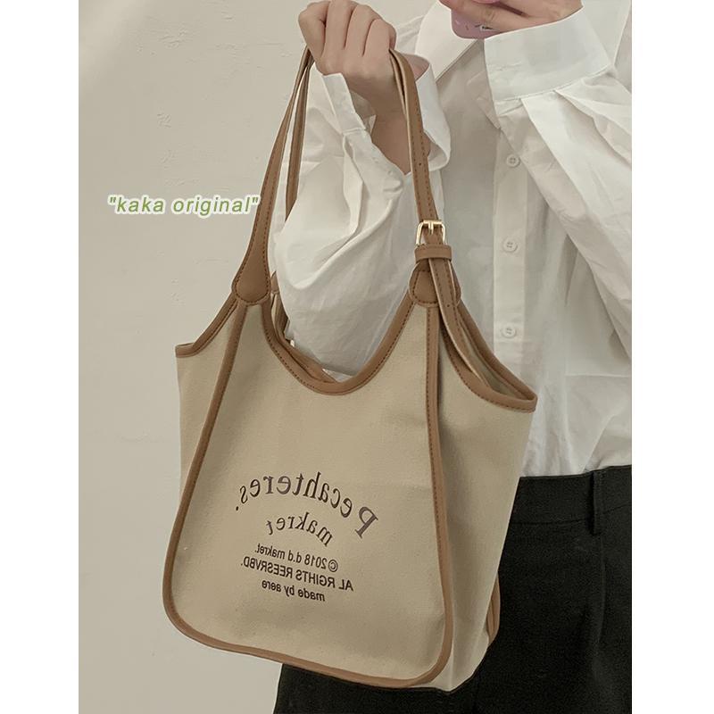 Túi Xách Canvas Cỡ Lớn In Chữ Thời Trang Xu Hướng Mùa Hè Cho Nữ