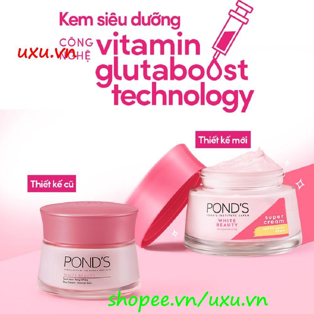 Bộ Kem Dưỡng Da 50Gx02 Ngày Và Đêm Ponds Trắng Hồng Rạng Rỡ White Beauty, Với uxu.vn Tất Cả Là Chính Hãng.