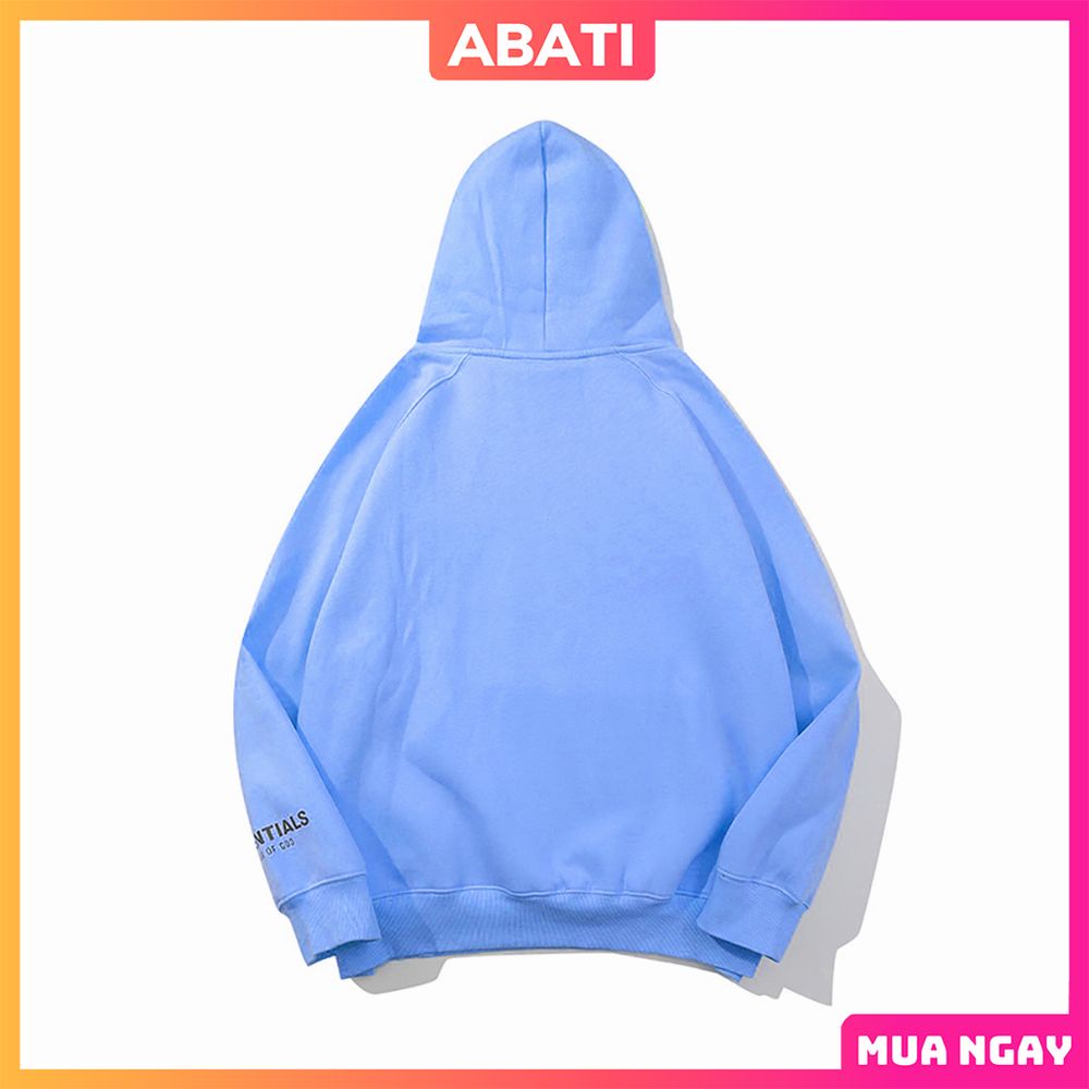 Áo hoodie essentials form rộng lót nỉ khoác ngoài dày dặn ấm áp ABATI Áo khoác hoodie essentials phong cách hàn quốc