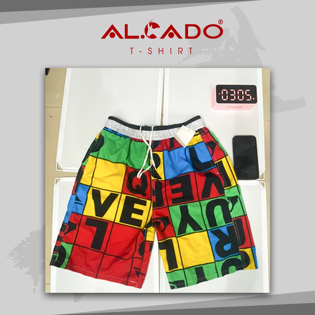 [xả kho] quần short nam đi biển, phong cách dạo phố vải kate thái