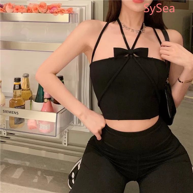 Áo Hai Dây Đính Nơ Thời Trang Mùa Hè Quyến Rũ Cho Nữ