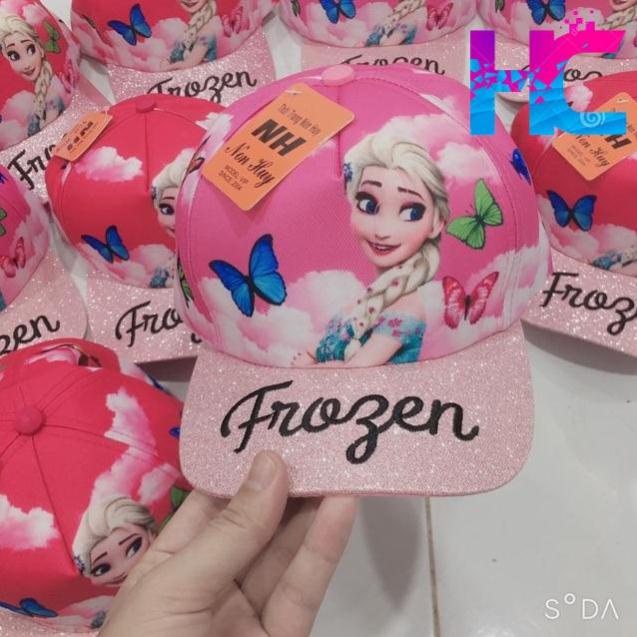 Mũ - Nón Elsa lưỡi trai nhũ óng ánh - Siêu dễ thương cho bé gái