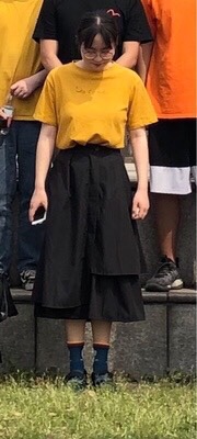 Chân váy midi dáng xoè lệch tà eo chun MV01 | BigBuy360 - bigbuy360.vn