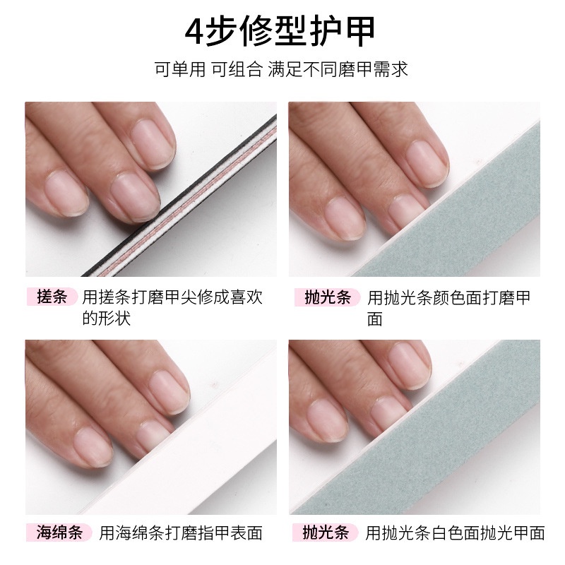 Dụng Cụ Dũa Móng Tay Hai Mặt Bằng Bọt Biển Mini