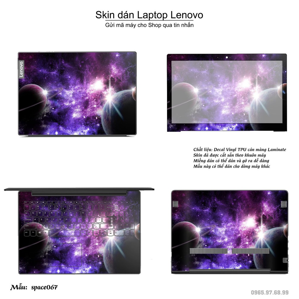Skin dán Laptop Lenovo in hình không gian _nhiều mẫu 12 (inbox mã máy cho Shop)