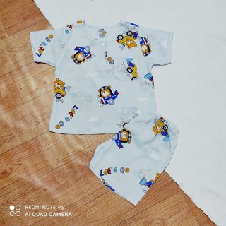 Combo 10 đồ bộ tole(lanh) bé trai size 1(4-6 kí)