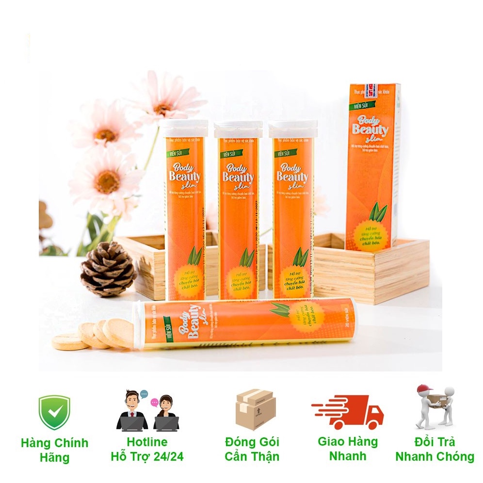 Viên Sủi GIẢM CÂN AN TOÀN BODY BEAUTY SLIM - CẤP TỐC - GIẢM NGAY 7-10KG SAU 1 LIỆU TRÌNH 4 HỘP . Kikistore