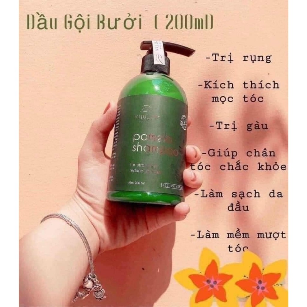 Dầu Gội Bưởi Ngăn Rụng Tóc VIJULLY Pomelo Shampoo -  [HÀNG CHÍNH HÃNG]