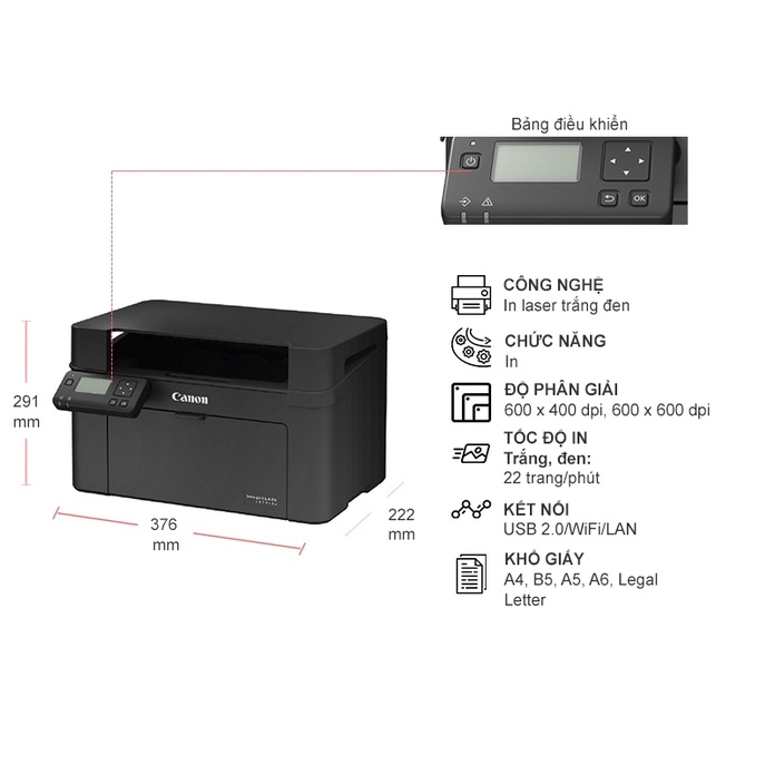 Máy In Canon LBP 913w - Hàng Chính Hãng