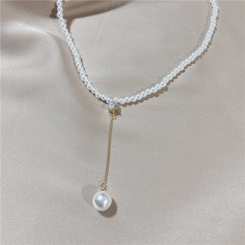 Vòng cổ Ngọc Trai Phong Cách Hàn Quốc 2022 Sang Trọng Cho Nữ