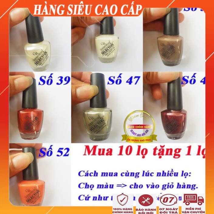 [ FreeShip - MUA 10 TẶNG 1 ] Sơn móng tay đẹp siêu bóng mịn/ Màu sơn móng chân đẹp chính hãng golden rose