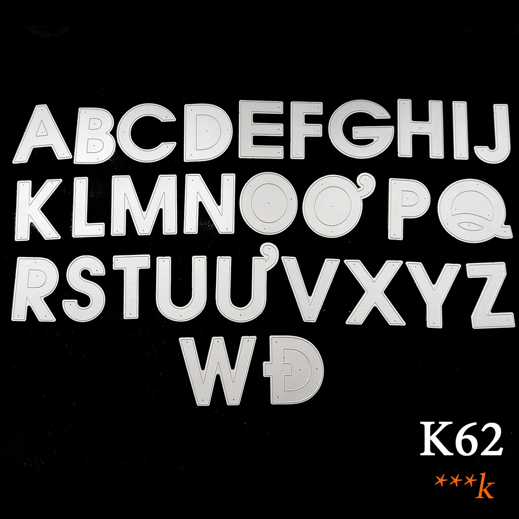 K62 - Khuôn Thép, Khuôn Cắt Chữ In 7cm Font AVO