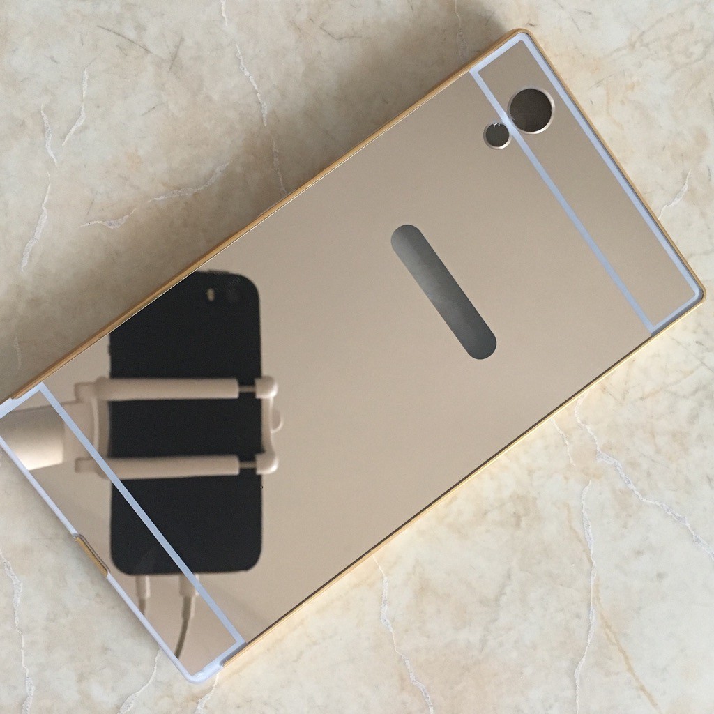 Lenovo P70 - Ốp lưng điện thoại tráng gương viền kim loại