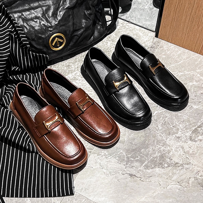 Giày Lười Da Bò Mềm Thoáng Khí Thời Trang Mùa Hè Cỡ Lớn 37-48 Cho Nam