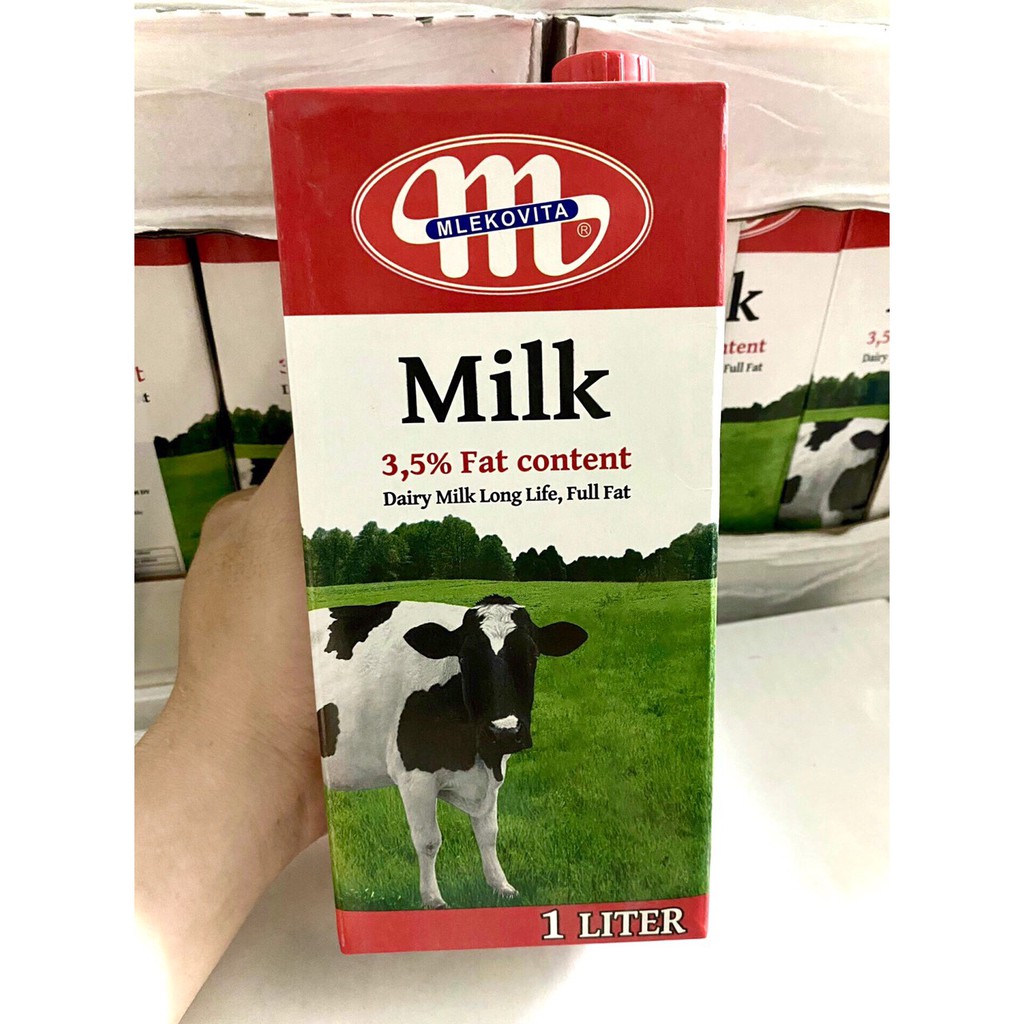 Sữa tươi tiệt trùng không đường Mlekovita 1 thùng