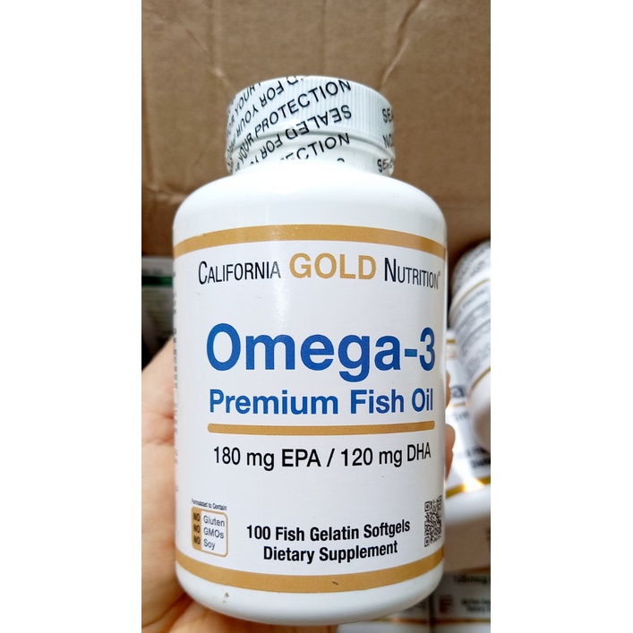 Omega - 3 Premium Fish Oil, 180 mg EPA/120 mg DHA - Hãng CALIFORNIA GOLD NUTRITION