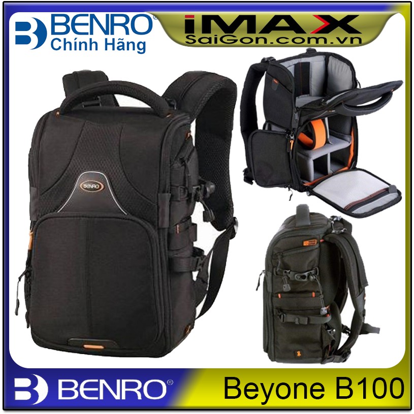 BA LÔ MÁY ẢNH BENRO BEYOND B100, CHIA 2 NGĂN RIÊNG BIỆT CÓ THỂ THÔNG NHAU