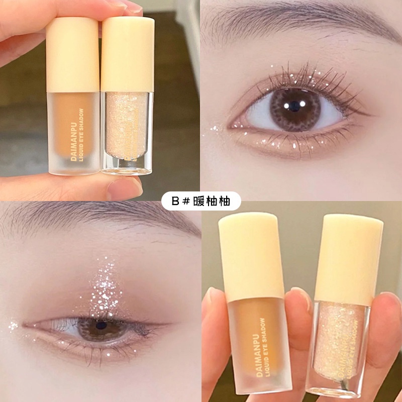 Phấn Mắt DAIMANPU Dạng Lỏng Matte Glitter Chống Thấm Nước Nhanh Khô Độ Bão Hòa Cao