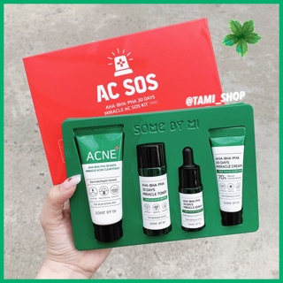 Set dưỡng trị mụn some by mi aha.bha.pha 30 days miracle ac sos kit