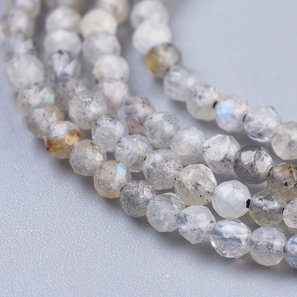 1 Chuỗi Hạt Tự Nhiên Mặt Tròn 2mm: 0.5mm