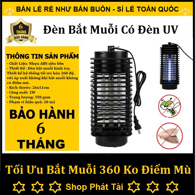 Đèn Bắt Muỗi Côn Trùng Thông Minh Thế Hệ Mới Sử Dụng Đèn LED và Đầu Cắm USB An Toàn, Tiện Dụng