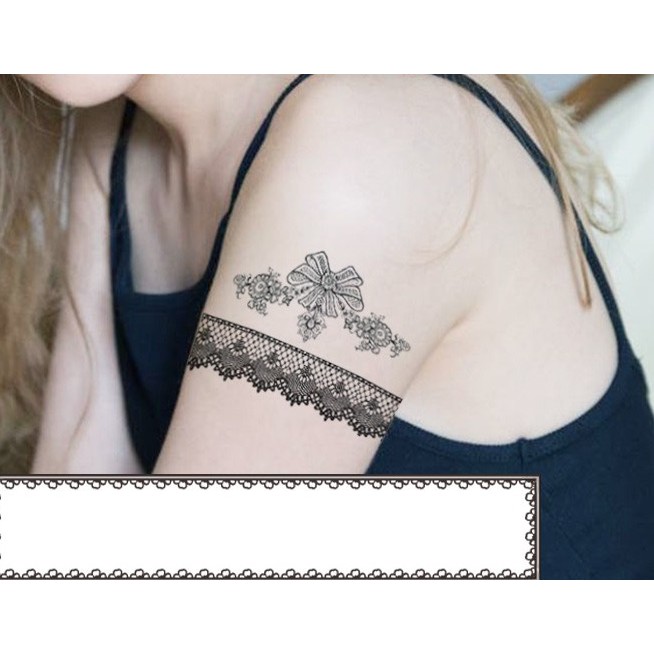 Hình xăm tattoo sticker chống nước tạm thời AN TOÀN dễ dàng sử dụng combo 1 tấm 20x17cm size vừa