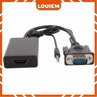 Cáp chuyển đổi VGA sang HDMI có audio,UTECK giá rẻ LOVIEM