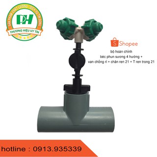 Combo 10 béc phun sương 4 hướng bộ hoàn chỉnh