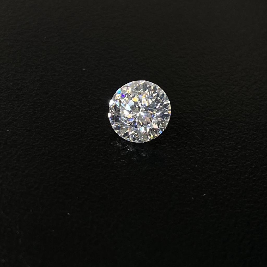 Kim Cương Moissanite 161 giác Nga GRA TRẮNG size 5 - 8.1mm kiểm định mã cạnh đầy đủ